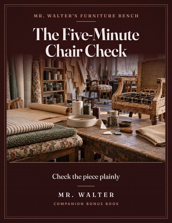 The Five-Minute Chair Check bonus book cover